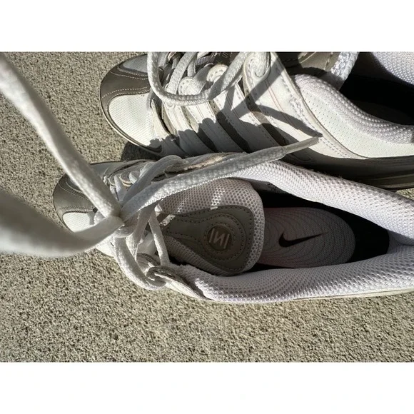 Nike Shox NZ Women Shoes White Light Gray Pink Shox NZ 313764 101 Size 7.5 - Picture 13 of 16